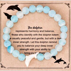 Dolphin Bracelet Stainless Steel Women Gift Adjustable Jewelry Cute Beach
